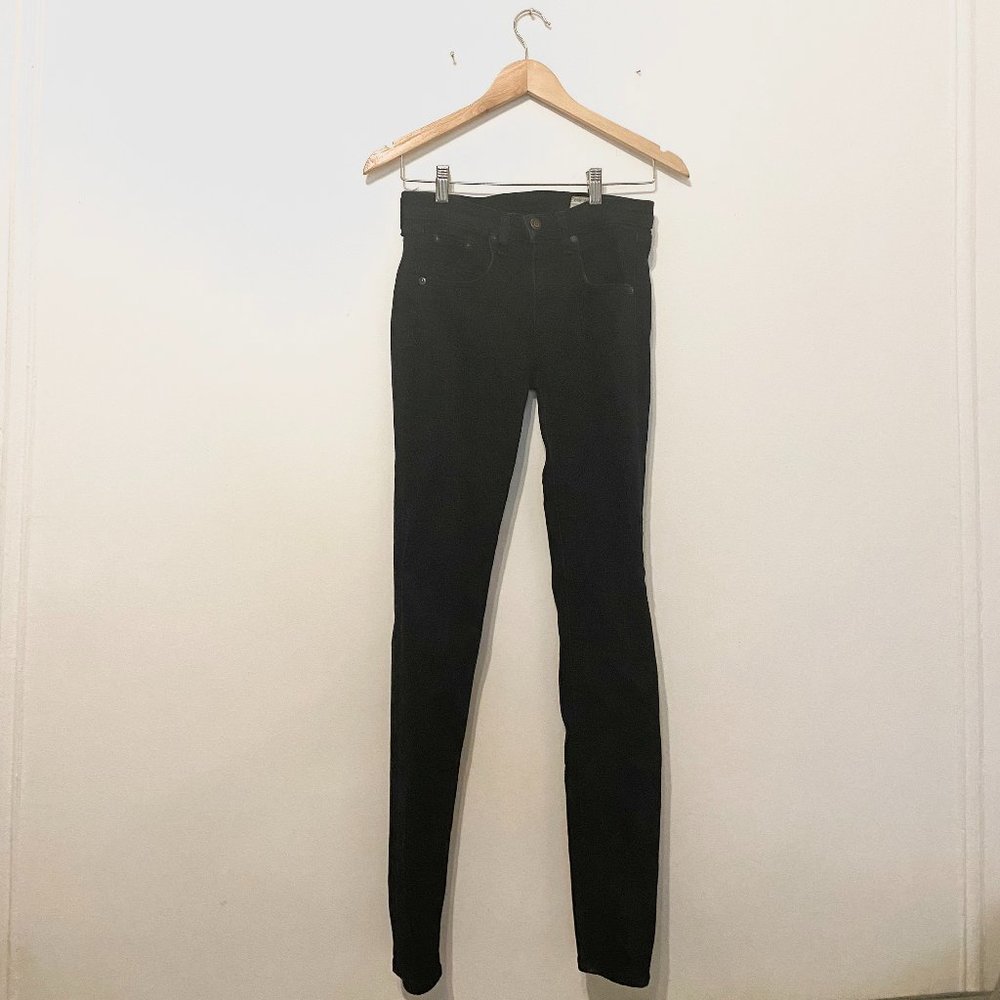 Rag & Bone High Rise Skinny Jean in Coal | Sz 24